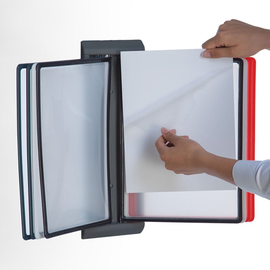 Registersystem Pocket 10 Stk. A4 in Grau