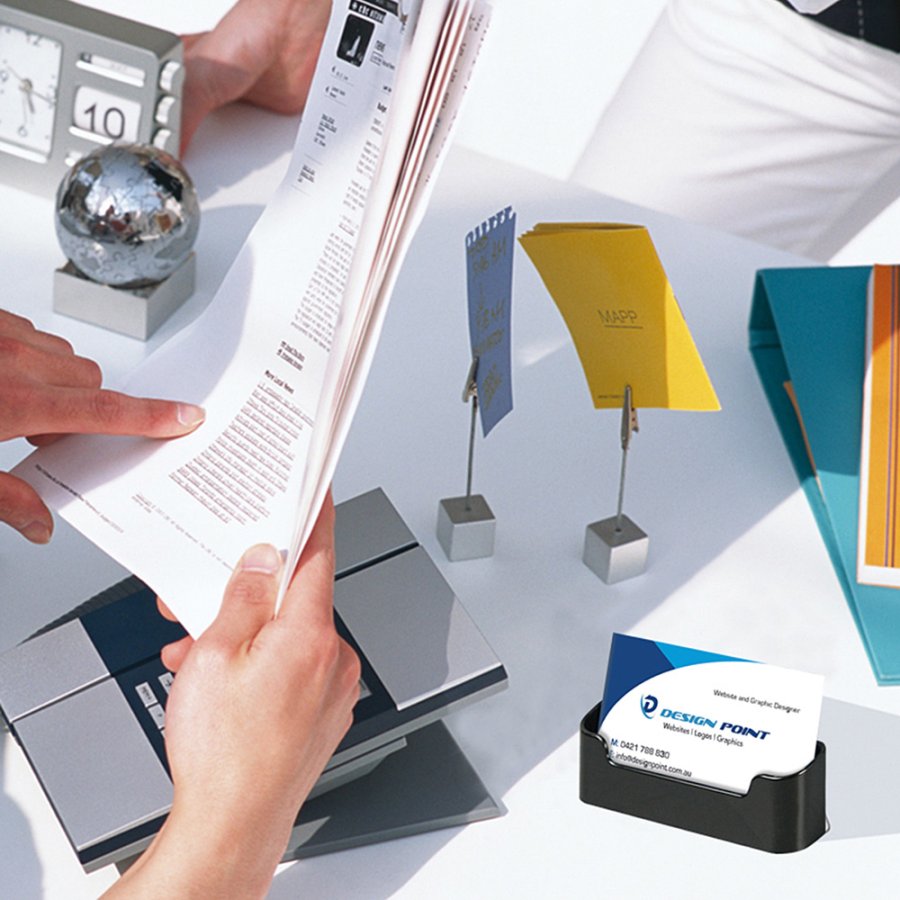 Visitenkartenhalter Rondo - Schwarz