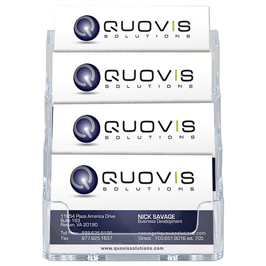 Multi-Visitenkartenhalter X4 - Transparent