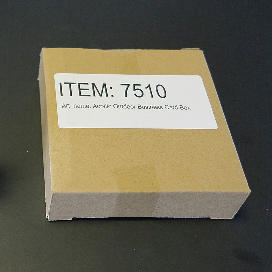 Visitenkartenhalter, Outdoor, horizontal