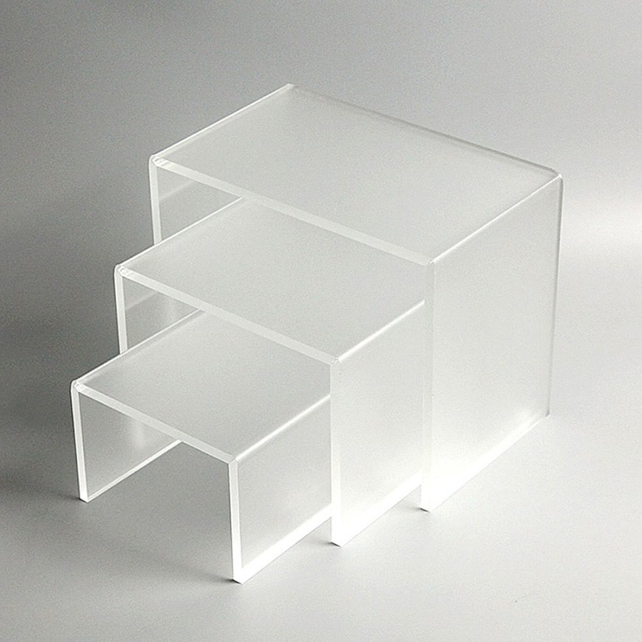 Display Podest, Dekoregal Displayregal - 3 St&uuml;ck - mattiert