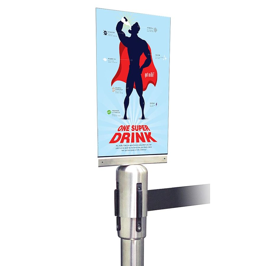 Crowd Control-Anschluss f&uuml;r Gurtsystem - Silber