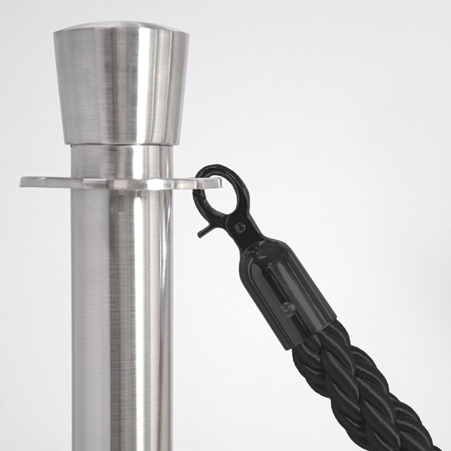 VIP-Barriere, schwarzes Seil - 150 cm