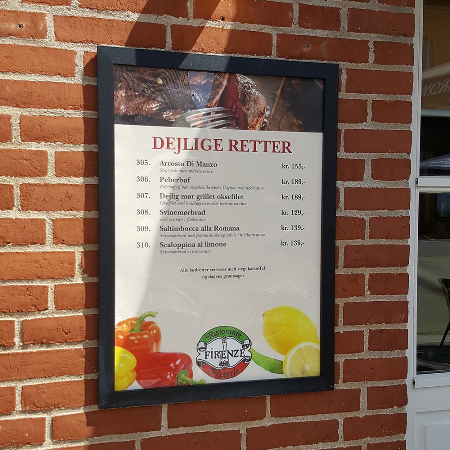 CROWN Klapprahmen mit 33mm Aluminium-Flachprofil, schwarz - 70 x 100 cm