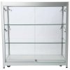 Vitrine - Showcase Counter Duo Glasvitrine mit LED-Licht und Schloss - Silber #3