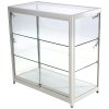 Vitrine - Showcase Counter Duo Glasvitrine mit LED-Licht und Schloss - Silber #2