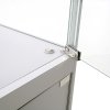 Vitrine - Showcase Counter Duo Glasvitrine mit Unterschrank, LED-Licht und Schloss - Silber #7