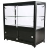 Vitrine - Showcase Counter Duo Glasvitrine mit Unterschrank, LED-Licht und Schloss - Schwarz #1
