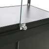 Vitrine - Showcase Counter Duo Glasvitrine mit Unterschrank, LED-Licht und Schloss - Schwarz #7