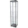 Vitrine - Showcase Tower Solo Glasvitrine mit LED-Licht und Schloss - Schwarz #2