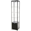 Vitrine - Showcase Tower Solo Glasvitrine mit Unterschrank, LED-Licht und Schloss - Schwarz #2