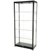 Vitrine - Showcase Tower Duo Glasvitrine mit LED-Licht und Schloss - Schwarz #1