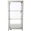Vitrine - Showcase Counter Solo Glasvitrine mit LED-Licht und Schloss - Silber #3