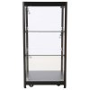Vitrine - Showcase Counter Solo Glasvitrine mit LED-Licht und Schloss - Schwarz #3