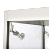 Vitrine - Showcase Counter Solo Glasvitrine mit Unterschrank, LED-Licht und Schloss - Silber #4