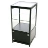 Vitrine - Showcase Counter Solo Glasvitrine mit Unterschrank, LED-Licht und Schloss - Schwarz #1