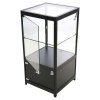 Vitrine - Showcase Counter Solo Glasvitrine mit Unterschrank, LED-Licht und Schloss - Schwarz #2