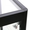 Vitrine - Showcase Counter Solo Glasvitrine mit Unterschrank, LED-Licht und Schloss - Schwarz #5