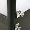 Vitrine - Showcase Counter Solo Glasvitrine mit Unterschrank, LED-Licht und Schloss - Schwarz #7