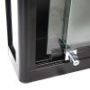 Vitrine - Showcase Wall Duo Glasvitrine mit LED-Licht und Schloss - Schwarz #5