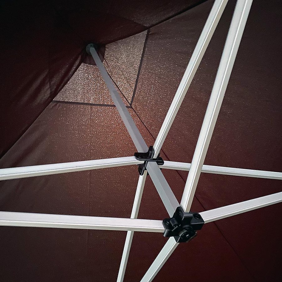 Seite f&uuml;r Eventzelt Lux 3 x 3 m, schwarz