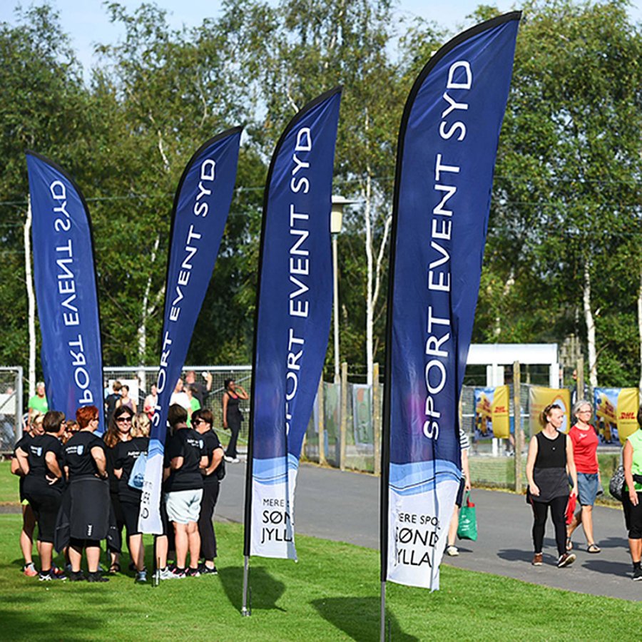 Strandflagge, Outdoor-Bogenflagge, Angelrute, mittel (ohne Fu&szlig; und Flagge)