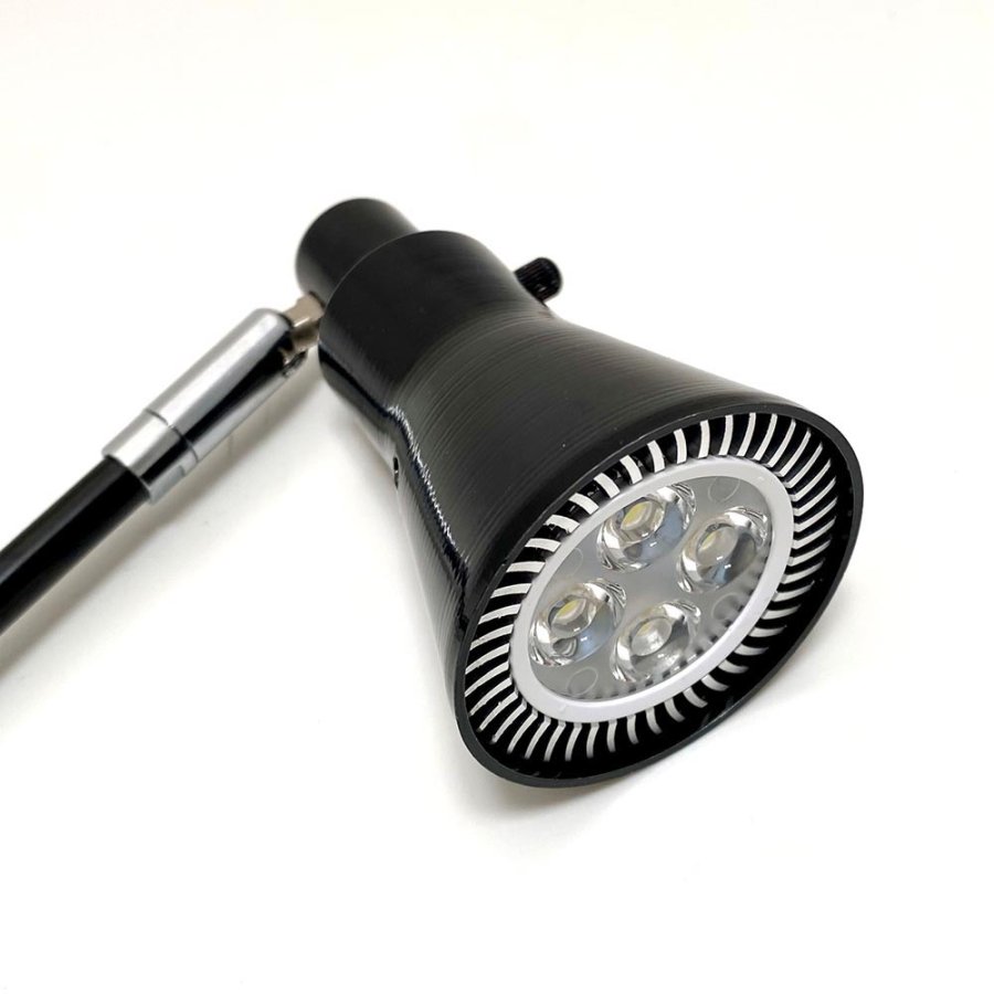 LED-Spot Rund, schwarz, 10 Watt, f&uuml;r Roll-up