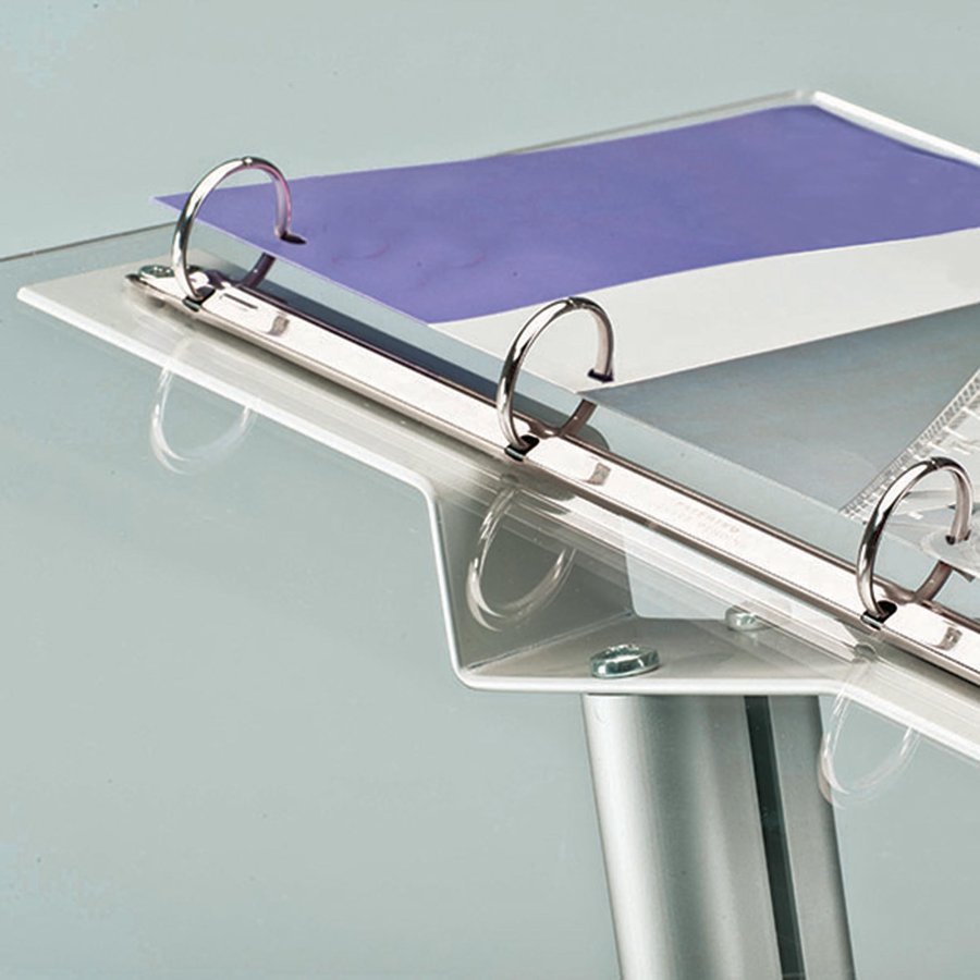 Flick Men&uuml;kartenst&auml;nder horizontal - A4 Blattauflagest&auml;nder - 21 x 29,7 cm - Silber