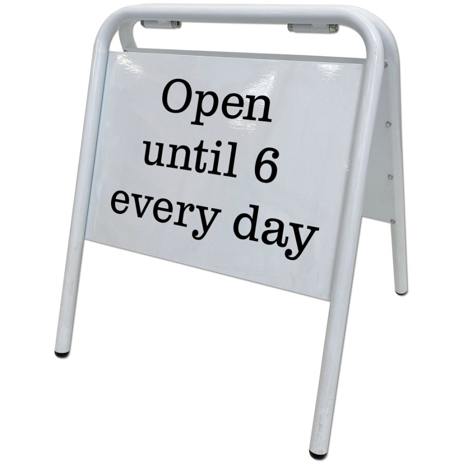 Expo Sign Kundenstopper, A3 wei&szlig;, f&uuml;r Folie - wei&szlig;e Platte