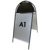 Gotik Budget Kundenstopper mit Logo schild - A1 - schwarz #8