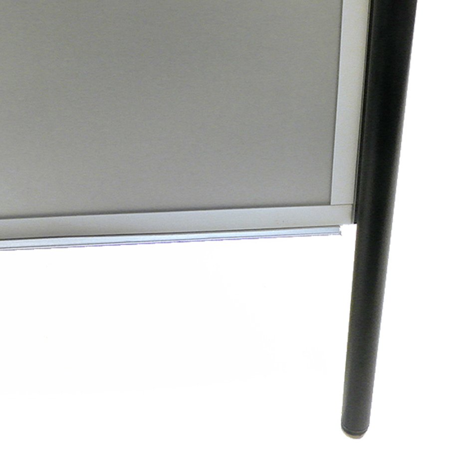 Gotik Budget Kundenstopper mit Logo schild - A1 - schwarz