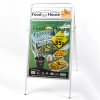 Expo Sign Kundenstopper mit Logo schild - 50x70 cm - wei&szlig; #12