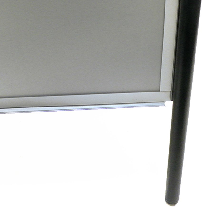 Expo Sign Kundenstopper mit Logo schild - 70x100 cm - schwarz