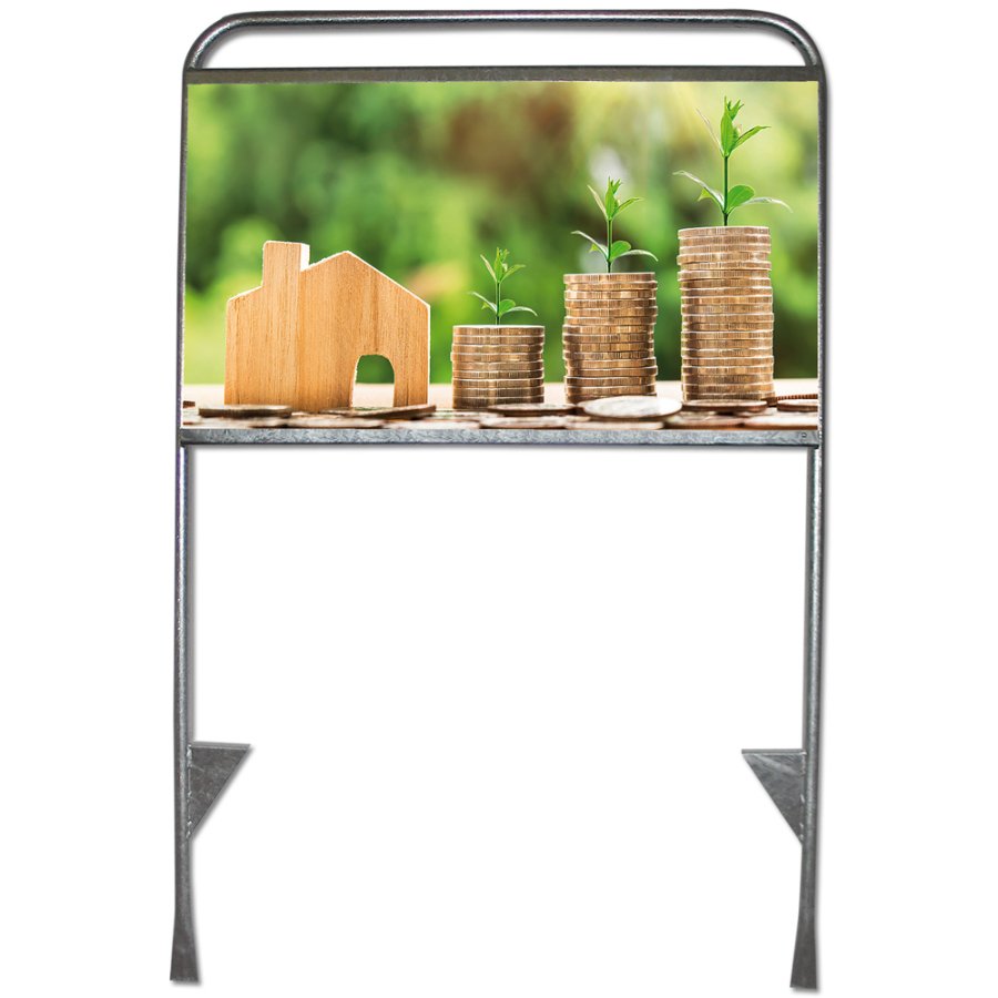 Estate Sign Standard Maklersshild ohne Platte und ohne Druck