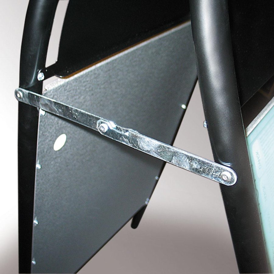 Expo Gotik Lux Kundenstopper mit Logo schild - A1 - schwarz