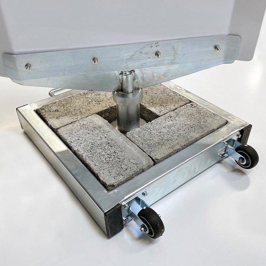 Outdoor Spin-Sign Kundenstopper - 40x79 cm - wei&szlig;