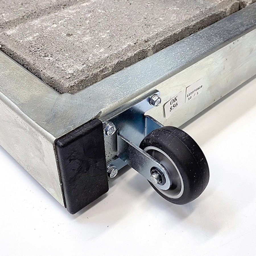 Outdoor Spin-Sign Kundenstopper - 40x79 cm - wei&szlig;