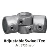 Bannerdisplay, drau&szlig;en, Wandmontage, Banner Tube Corner Frame, Aluminiumrohr 0, 3 mm &Oslash; 48 mm, 150 x 100 cm #16