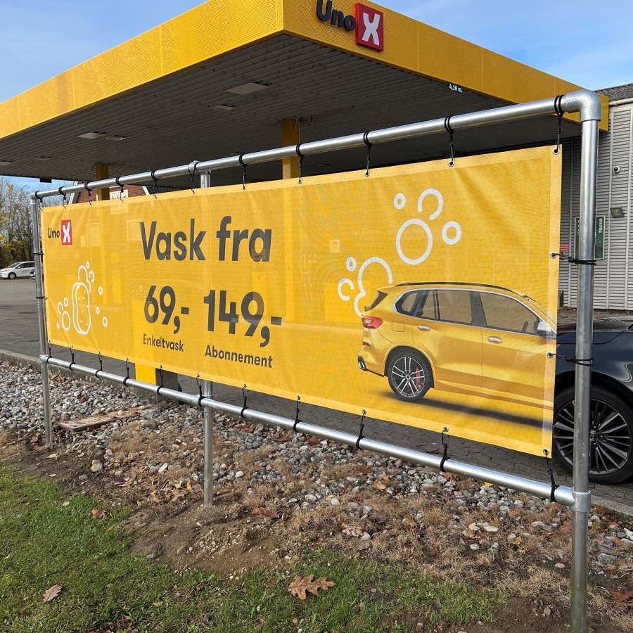 Banner Tube Freestanding Frame, freistehender Rahmen aus Aluminiumrohr 0,3mm / &Oslash; 48mm - 100 x 100 cm