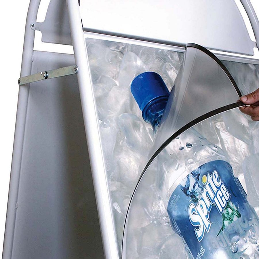 PET-Frontplatte mit Magnet - 53 x 73 cm