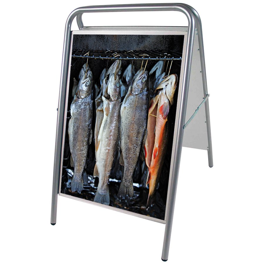 Expo Sign Lux Kundenstopper - 50x70 cm - Silber