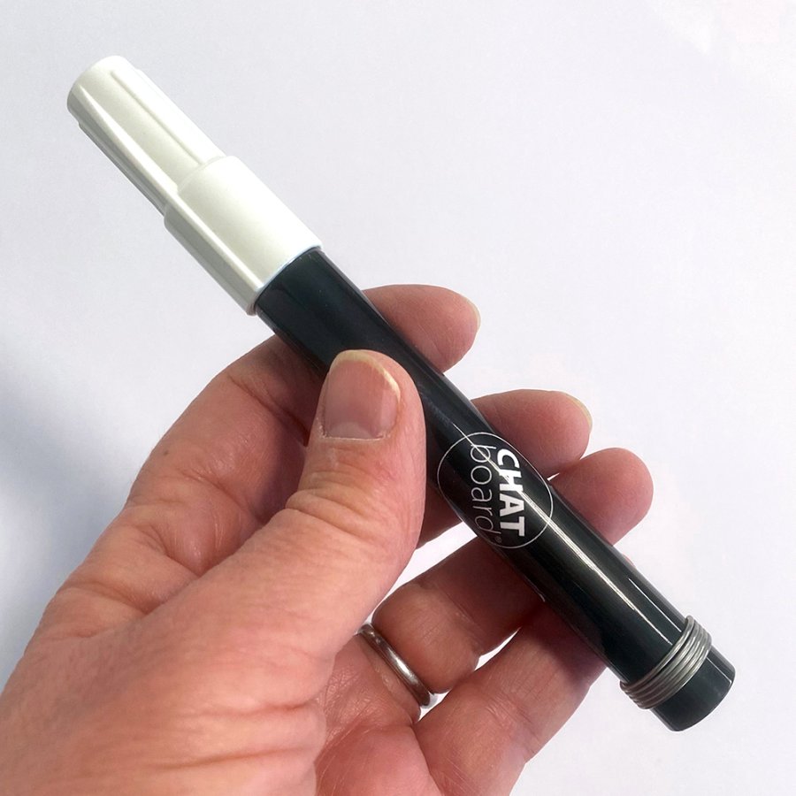 Glasboard Marker, Neonpen, Wei&szlig;