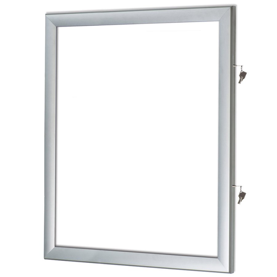 Infobox mit Magnet, 9 x A4, D27 mm, Alu/Silber