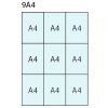 Infobox mit Magnet, 9 x A4, D27 mm, Alu/Silber #7
