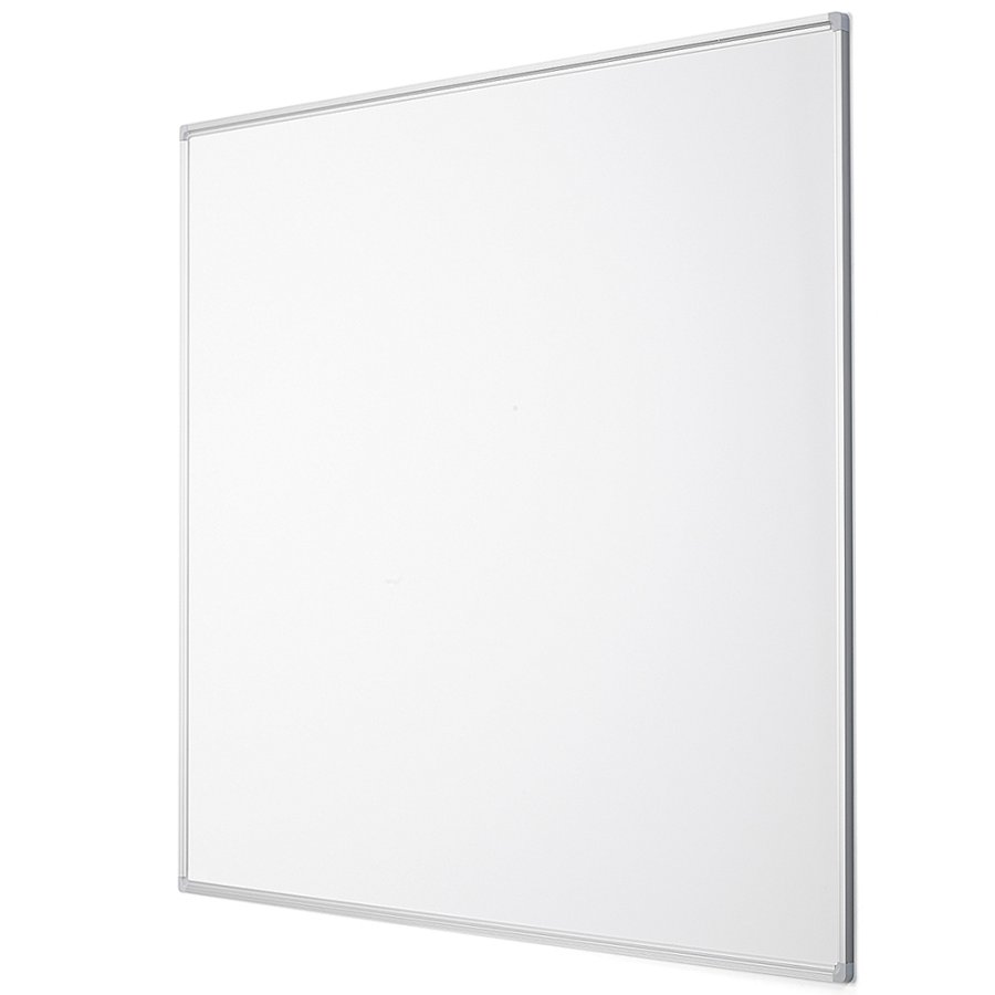 Whiteboard-Tafel mit wei&szlig;em Aluminiumrahmen und keramischer Oberfl&auml;che 120 x 120 cm Wei&szlig;
