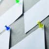 Pinnwand mit Aluminiumrahmen Filz 120 x 150 cm Grau #2