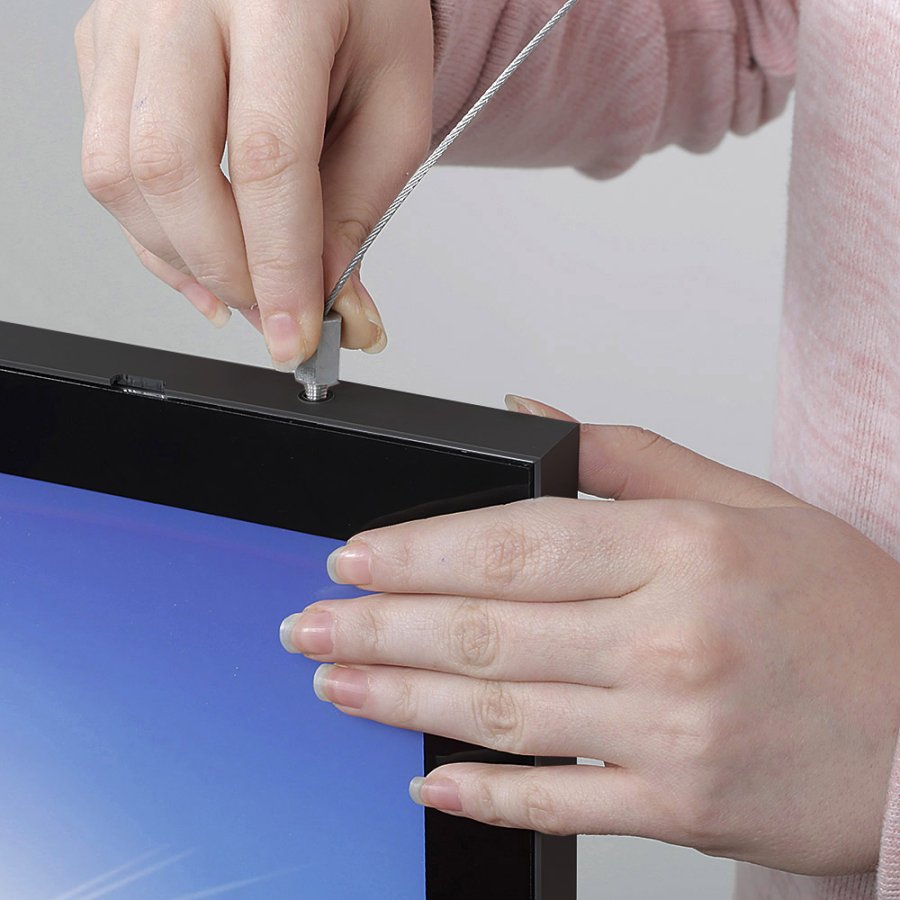 Magneco LED-Rahmen Schwarz doppeltseitig A1 f&uuml;r den Innenbereich