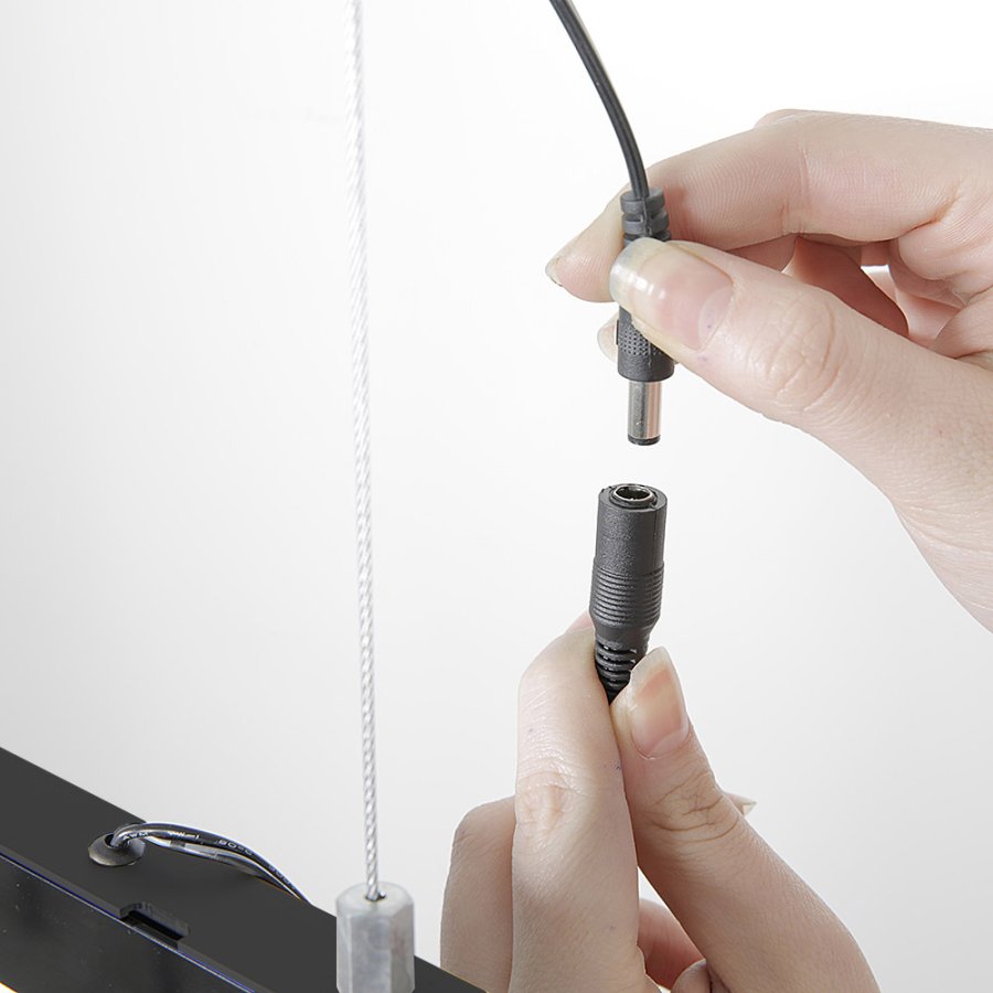 Magneco LED-Rahmen Schwarz doppeltseitig A1 f&uuml;r den Innenbereich