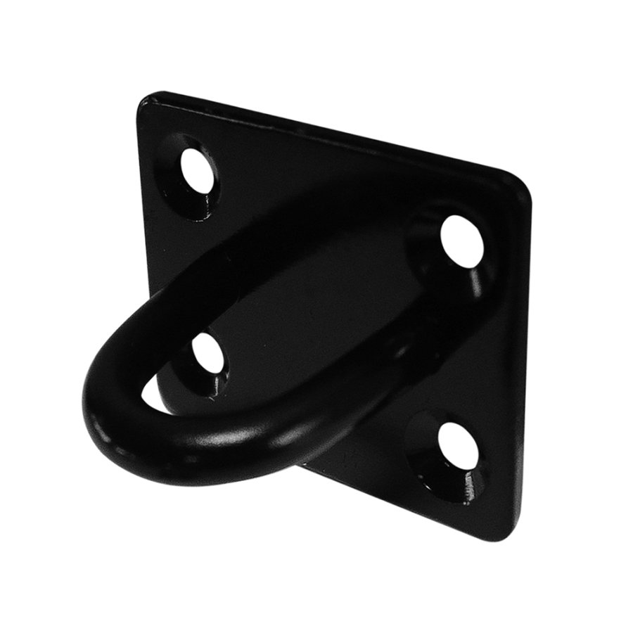 Crowd Control Wandhalter Absperrpfosten mit Seil, Schwarz