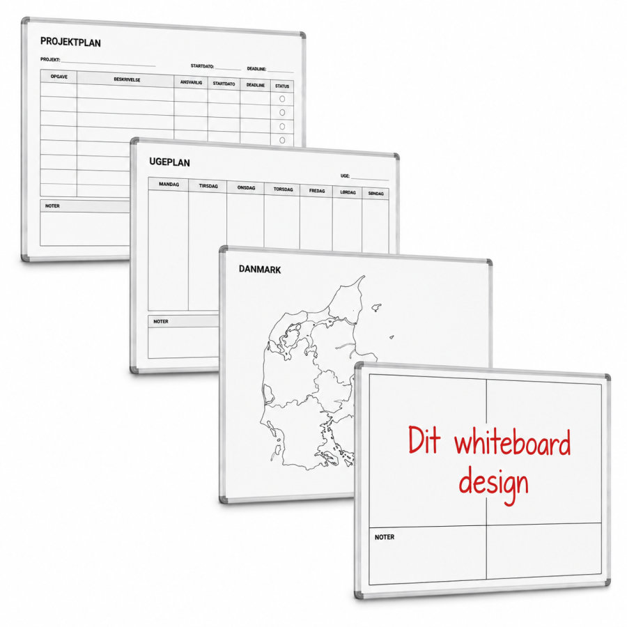 Whiteboard mit Druck, magnetisch, 100 x 200 cm